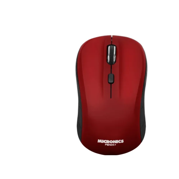 Mouse Inalámbrico Micronics Fenix+ MIC-M720DB Rojo Bluetooth + 2.4 GHz 1600 DPI