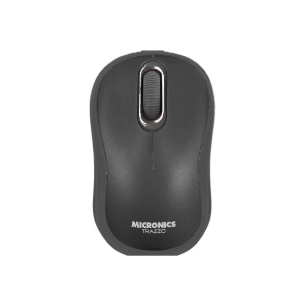 Mouse Inalámbrico Recargable Micronics Trazzo MIC-MR700R Negro 2.4 GHz 1000 DPI