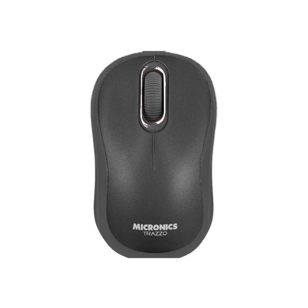 Mouse Inalámbrico Recargable Micronics Trazzo MIC-MR700R Negro 2.4 GHz 1000 DPI