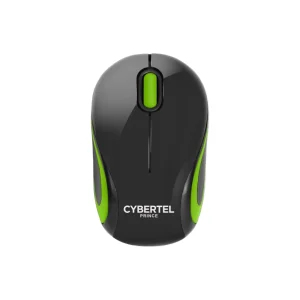 Mouse Inalámbrico Cybertel Prince CYB-M300 Negro/Verde 2.4 GHz 1000 DPI