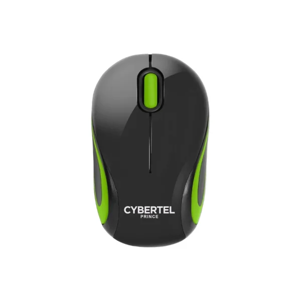 Mouse Inalámbrico Cybertel Prince CYB-M300 Negro/Verde 2.4 GHz 1000 DPI