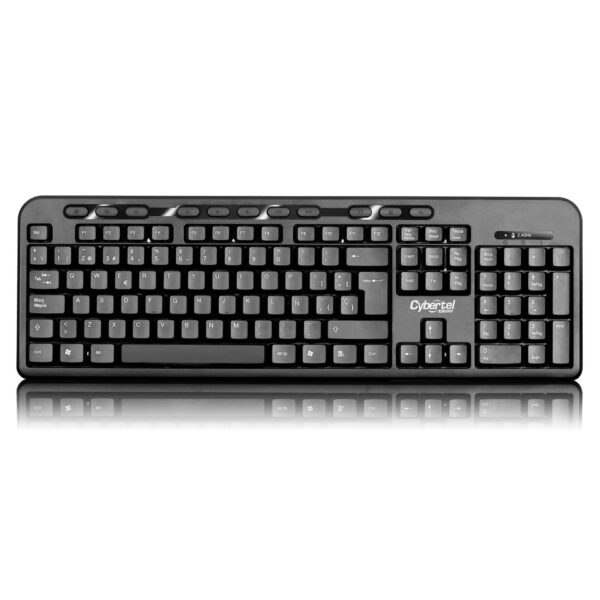 Kit Teclado y Mouse Inalambrico Cybertel CYB T800 Negro