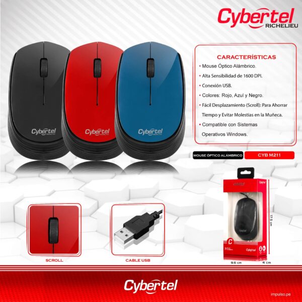 Mouse USB Richelieu CYB M211