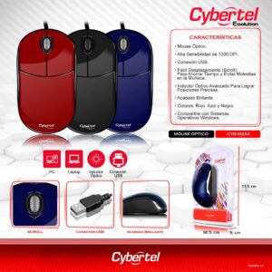 Mouse USB Cybertel Evolution CYB M234