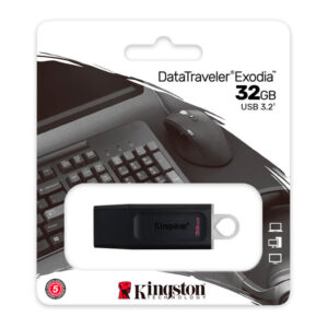 Memoria USB Kingston DataTraveler Exodia 32GB USB 3.2 Negro