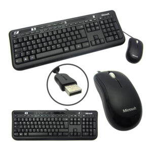 Kit Teclado y Mouse Microsoft Wired 600