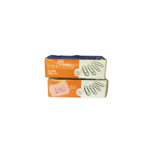 CLIPS NIQUELADOS FABER-CASTELL CONT. 100 UNID.