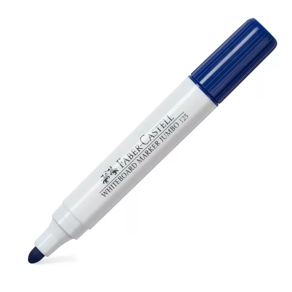 MARCADOR JUMBO 123 FABER-CASTELL AZUL PTA. 3.5 MM