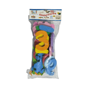 Juego Didáctico de Siluetas de Animales y Números en Goma EVA – Colores Surtidos