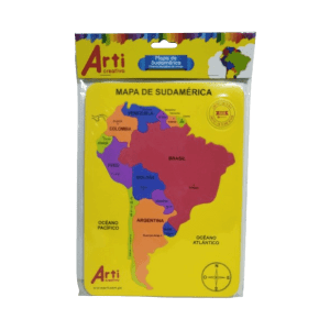 Material Educativo de Encaje Mapa de Sudamérica