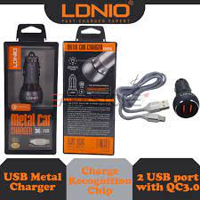 CARGADOR PARA AUTO C503Q TIPO C - V8 - IPHONE LDNIO