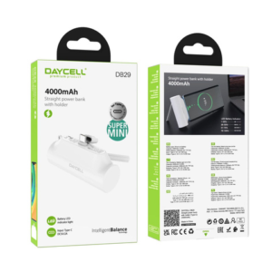 POWER BANK DB29 TIPO C & IPHONE DAYCELL BLANCO