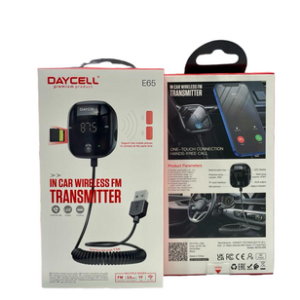 TRANSMISOR FM DE CARRO E65 DAYCELL NEGRO