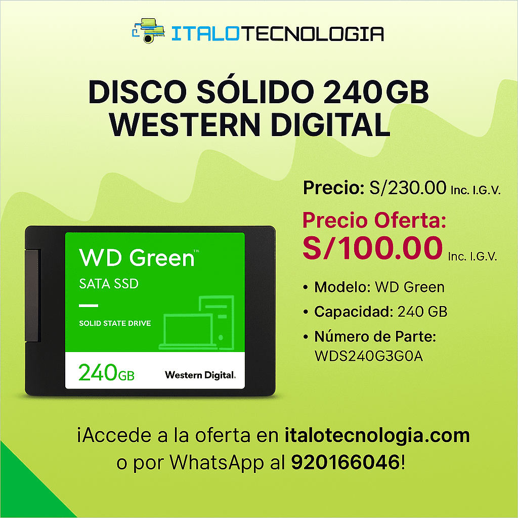 Disco Solido Western Digital 240GB