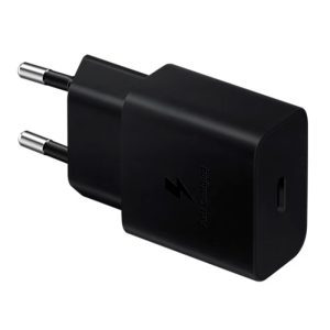 Adaptador de corriente SAMSUNG Travel, hasta 25W, Interfaz USB-C, Color Negro