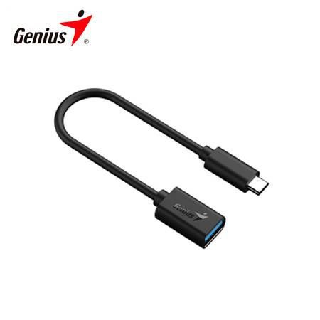 Adaptador Genius ACC-C2AC USB-C a USB-A 21CM Negro