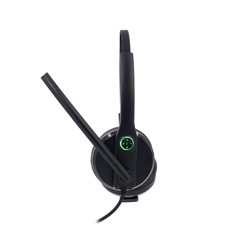 Audífono alámbrico TEROS TE-8039C, USB, Luces LED