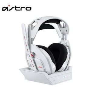 Audífono con micrófono Logitech G Astro A50 Lightspeed/BT/PS5/PC/Xbox Playsync Audio + Base Blanco