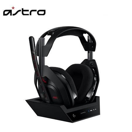 Audífono con micrófono Logitech G Astro A50 Lightspeed/BT/PS5/PC/Xbox Playsync Audio + Base Negro