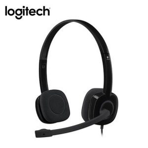 Audífono con micrófono Logitech H151 Stereo Negro