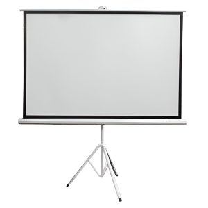 Ecran con Tripode TEROS TE-9063W, 1.56 x 1.17 metros, 4:3 (80"), blanco mate.