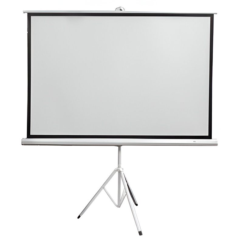 Ecran con Tripode TEROS TE-9063W, 1.56 x 1.17 metros, 4:3 (80"), blanco mate.