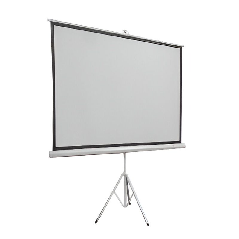 Ecran con Tripode TEROS TE-9063W, 1.56 x 1.17 metros, 4:3 (80"), blanco mate.