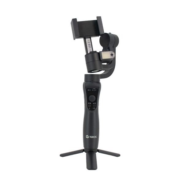 Estabilizador Gimbal de 3 ejes 360º con rastreador IA, TEROS TE-7056N para telefonos
