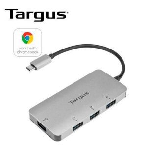 Hub USB-C Targus 4-PORT USB-A 3.0 Gris