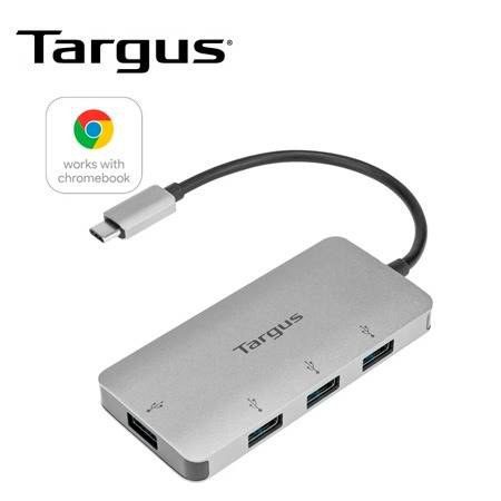 Hub USB-C Targus 4-PORT USB-A 3.0 Gris