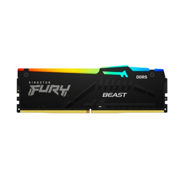 Memoria Kingston Fury Beast 16GB DDR5-6000MT/s, PC5-48000, CL36, 1.35V, 288-Pin, RGB