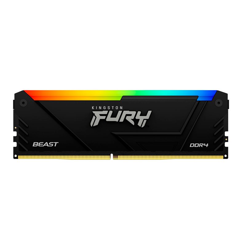 Memoria Kingston Fury Beast 32GB DDR4-3200MT/s PC4-25600, CL16, 1.35V, 288-Pin, RGB, DIMM
