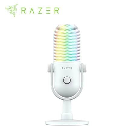 Micrófono Razer Seiren V3 Chroma USB Streaming Supercardioide con N Sensor Touch Silent Blanco