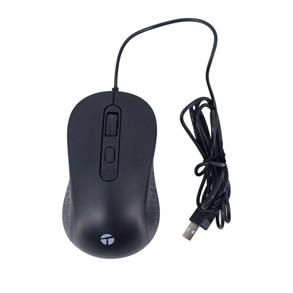 Mouse alámbrico TEROS TE-1229S, 2000 DPI, USB