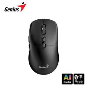 Mouse Genius Dual Inalámbrico/BT NX-8080S BT AI Copilot 7-BOT Silent Negro