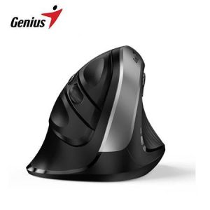 Mouse Genius Ergo 8250S Inalámbrico Vertical 6-BOT Plateado Gris