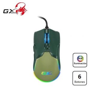 Mouse Genius GX Scorpion M700 7200 DPI 6-BOT Programables + Memoria Integrada RGB Army Verde