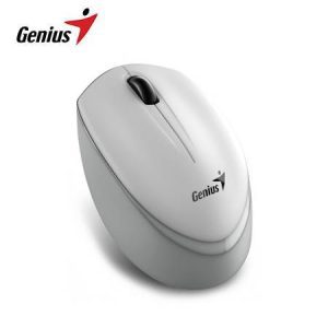 Mouse Genius Inalámbrico NX-7009 Blueeye Ergonómico Blanco Gris
