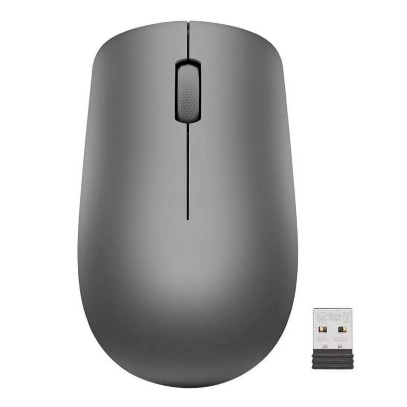 Mouse Lenovo 530 Inalambrico/Diseño Ambidextro/Sensor Optico/1200 DPI/Color Grafito.