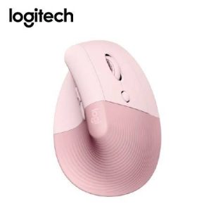 Mouse Logitech Lift Vertical Ergonomic Inalámbrico/BT Rosa