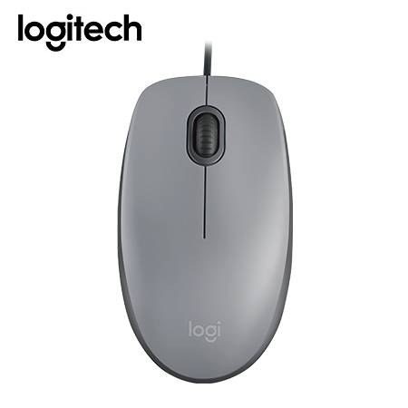 Mouse Logitech M110 Silent Óptico USB Plateado