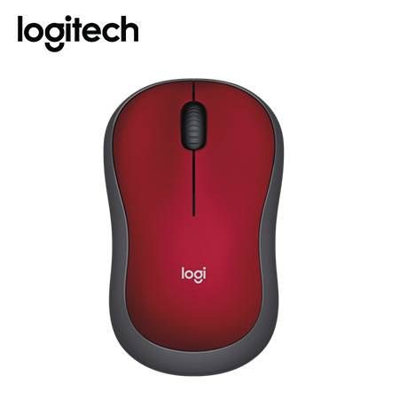 Mouse Logitech M185 Inalámbrico Rojo
