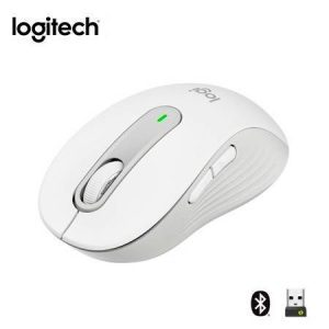 Mouse Logitech Signature M650 Silent Inalámbrico/Bluetooth Blanco