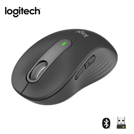 Mouse Logitech Signature M650 Silent Inalámbrico/Bluetooth Negro