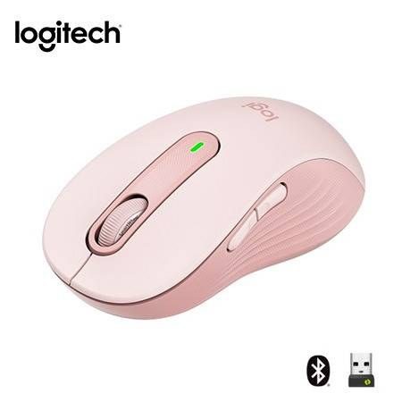 Mouse Logitech Signature M650 Silent Inalámbrico/Bluetooth Rosa