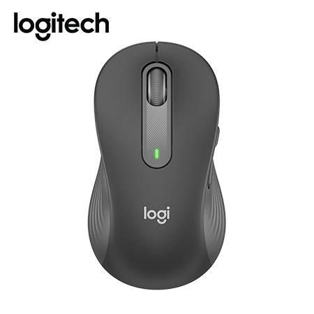 Mouse Logitech Signature M650 Silent Large Left Inalámbrico/Bluetooth Negro