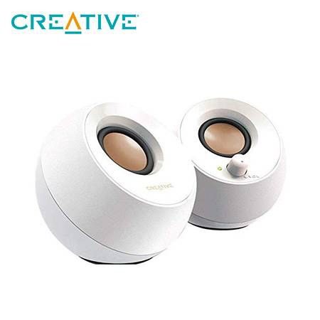 Parlante Creative Pebble 2.0 4.4W 3.5MM USB-Power Blanco