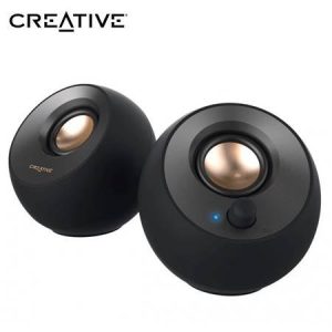 Parlante Creative Pebble V2 2.0 8W/16W 3.5MM USB-C-Power Negro
