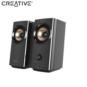 Parlante Creative T60 2.0 30W/60W BT/ USB-C/ 3.5MM / Mic Sb Surround 220V Negro