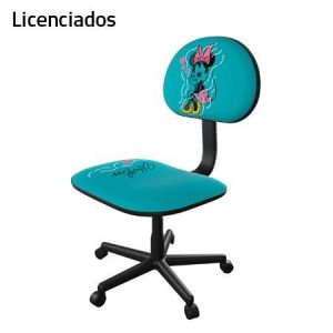 Silla para Escritorio Licenciado Xtech Minnie con Ruedas MAX.79KG Azul